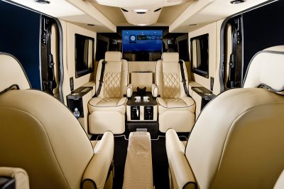Jet Class Chauffeur Interior with screen